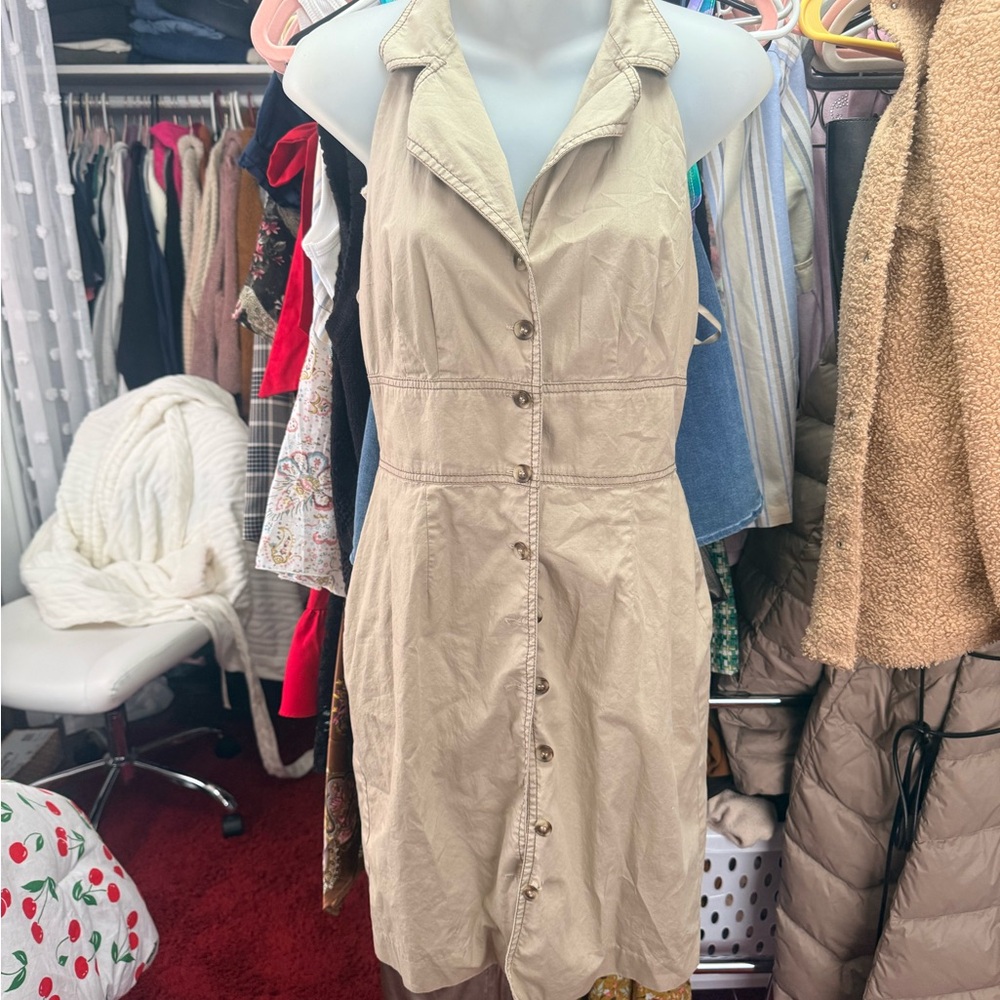 Daniel Cremieux Tan Midi Dress
